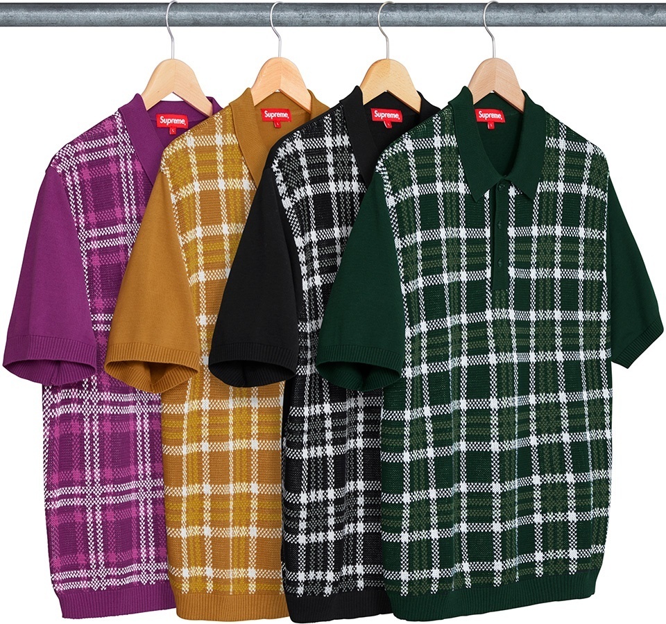 Plaid Knit Polo